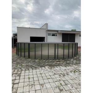 Okrugli inox bazen prečnika 8,5 m